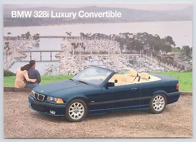 Transportation~Blue BMW 328I Luxury Convertible Above Harbor~Continental PC • $2.70