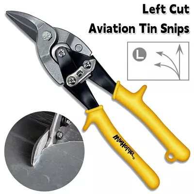 Heavy Duty Aviation Tin Snip Cutter Left Cut Sheet Metal Cutting Shear Scissors • $10.99