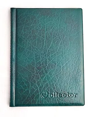 COLLECTOR COIN ALBUM For 108 Mix Size Coins 8 PAGES COINS BOOK FOLDER GREEN • £6.99