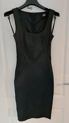 Dolce & Gabbana D&G Black Satin Bustier Dress - IT38/UK8 • £119