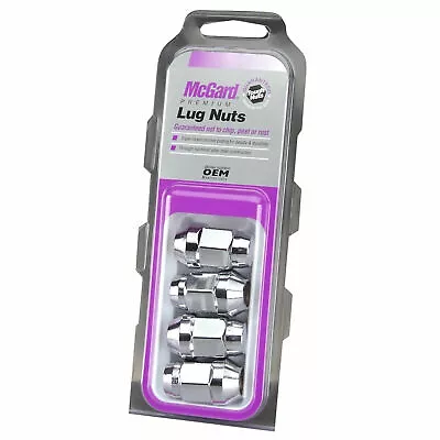 McGard 64012 Chrome Bulge Cone Seat Style Lug Nut Set (M12 X 1.5) Set Of 4 • $19.85