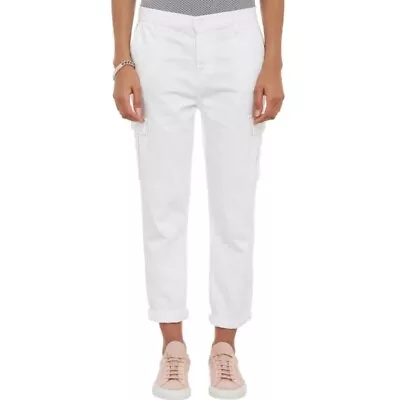 J BRAND 133872 Women's White Dylan Cargo Jeans Pants Size 27 • $71.20