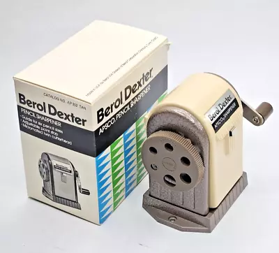 Berol Dexter Mechanical Crank 6 Hole Apsco Pencil Sharpener Vintage AP 302 New • $39.95