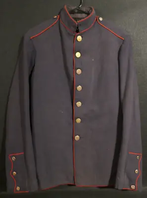 1920 - 1921 USMC Marine Corps Dress Blue Uniform Coat Blouse 5L Quartermaster Mk • $9.95
