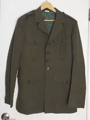 USMC Military Marine Corps Enlisted Service Alpha Dress Greens Coat Jacket 42L • $24.99