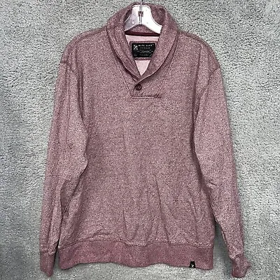 Marc Ecko Cut & Sew Men's Burgundy Shawl Collar Pullover Sweater Casual Size XL • $14.87