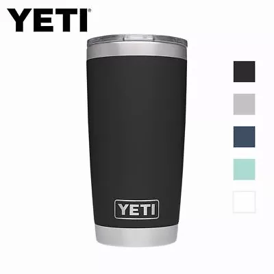 YETI Rambler 20oz Tumbler Thermal Travel Vacuum Insulated Camping ALL COLOURS • £29.99