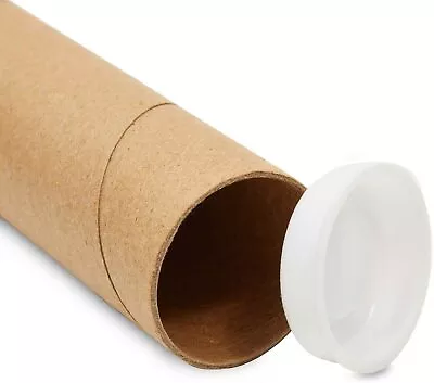 Mailing Tube 2  Diameter X 18  Long With Plastic End Caps-12 Pack • $24.41