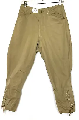 WW-1 US Move Costume Army Canvas Pants DC#1 /Jodhpurs/28x24 (Named) • $55