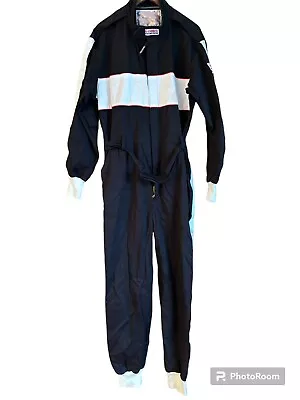 G-FORCE Racing Gear Suit Large Black Racing Suit.   Fire Retardant & Underwear • $179