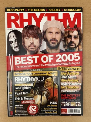 £7.95 • Buy RHYTHM MAGAZINE January 2006 + CD 29,TAYLOR HAWKINS, BEST OF 2005, Drums