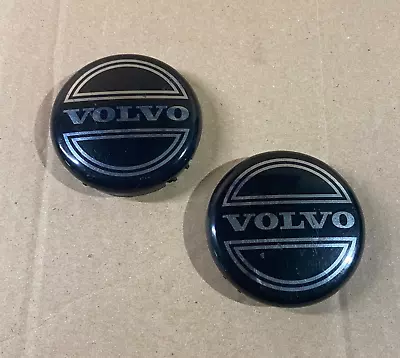 Volvo Wheel Center Hub Cap Cover Set Of 2 1997-2009 86 46379 OEM Black • $7.10