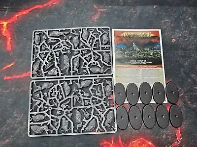 Warhammer AoS Soulblight Gravelords Dire Wolves (10)  New On Sprue FREE SHIPPING • $44.99