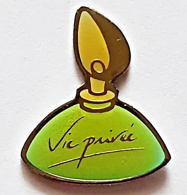 Vintage Authentic France Yves Roche Vie Privee Perfume Enamel Lapel Pin Badge • $5.40