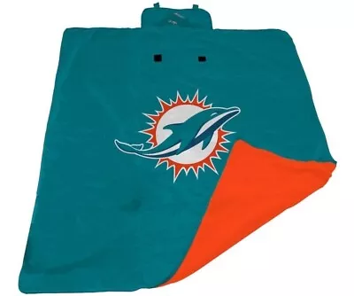 Miami Dolphins 60'' X 80'' All-Weather XL Outdoor Blanket NEW • $34.95