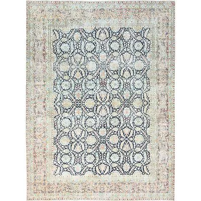 11'7 X15'9  Blue Vintage Zoroastrian Pure Wool Hand Knotted Oversized Rug R85272 • $4209.30