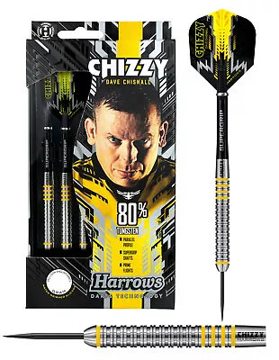 Harrows Dave Chisnall - CHIZZY - 80% Tungsten Steel Tip Darts • £38.95