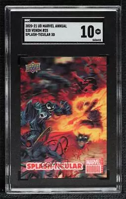 2020 Upper Deck Marvel Annual Splash-Ticular 3D Venom #25 Page SGC 10 GEM 0x1m • $69.25