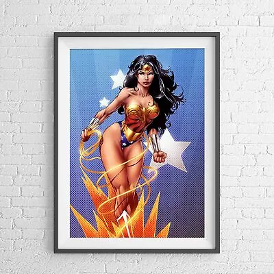 DC COMICS SUPERHERO WONDER WOMAN POSTER PICTURE PRINT Sizes A5 To A0 **NEW** • $16.95