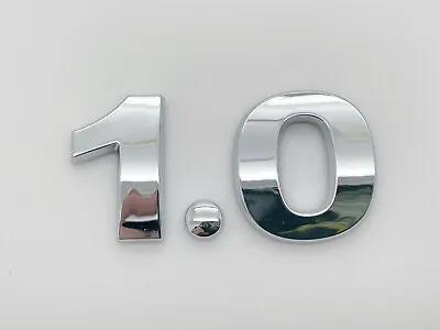 1.0 New Chrome 3D Self-Adhesive Car Letters Number Badge Emblem Sticker Decal UK • £3.89