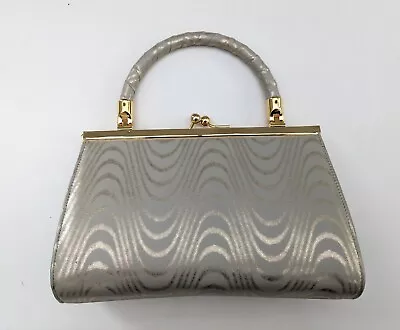 Renata Handbag Tote Kelly Small Metallic Silver Italy  • £29