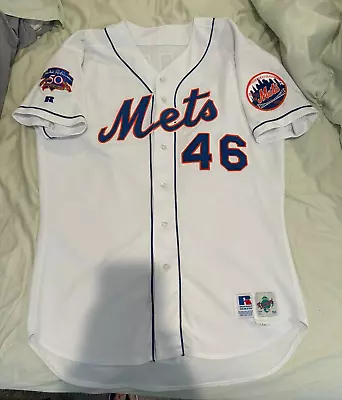 New York Mets Game Issued Brian Bohanon 1997 Jersey Russell Athletic Size 50 • $500