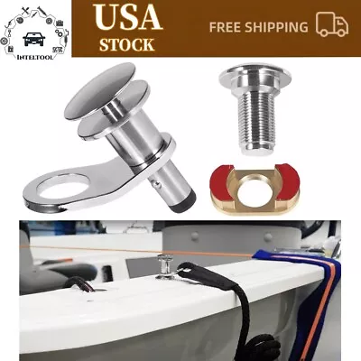 3/8'' Marine Stainless Steel Quick-Release Boat Fender Holder Pin & Receiver Kit • $71.90