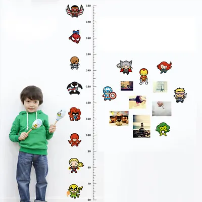 $10.57 • Buy AVENGERS  Height Growth Chart Wall Sticker Kids Room Height Measure Decal New 