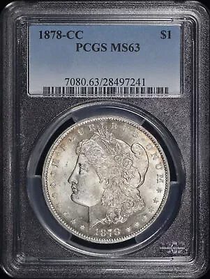 1878-CC Morgan Dollar PCGS MS-63 35 Degree Rotated Reverse • $649