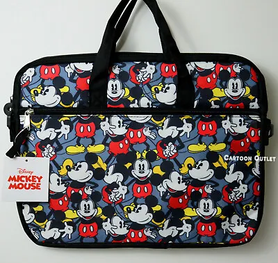 Mickey Mouse Laptop Bag All Over Print Tablet  With Shoulder Strap Disney Case • $21.95