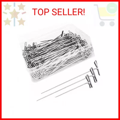 200Pcs T Pins 2 Inch Sewing Pins Stainless Steel Wig Pins For Wigs T-pins For • $11.99