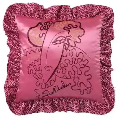 New ! Zandra Rhodes X Ikea Pink Ruffle Single Pillow Sham 20X20  • $25