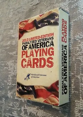 Vintage Playing Cards Paralyzed Veterans Of America Tribute Deck  Bridge Size  • $2.95
