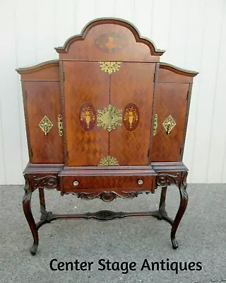 56654 Vintage French Inlaid Urns China Cabinet Curio QUALITY CUSTOM HAND MADE • $595