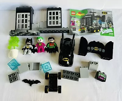 LEGO Duplo DC Superheroes 10919 Batman Batcave Joker Robin Complete NO Box VGC • $69.94