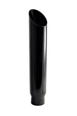 Diesel Truck Exhaust 5  In 8  Out 36  Tall Miter Cut PYPES Black Stack Tip • $181.75