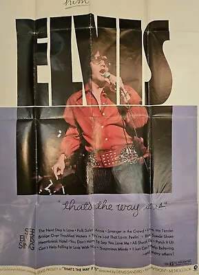 Elvis Presley Original USA/MGM  That's The Way It Is  1-Sheet Movie Poster 1970 • $130