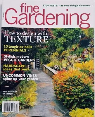 Fine Gardening December 2015 - New • $8