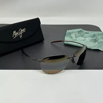 Maui Jim Sugar Beach MJ421-26  62-12 127  Polarized Rimless Sunglasses Excellent • $129