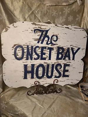 Vintage 1960s Cape Cod MA. Sign From Onset Mass. Hand Painted Wood Sign • $249