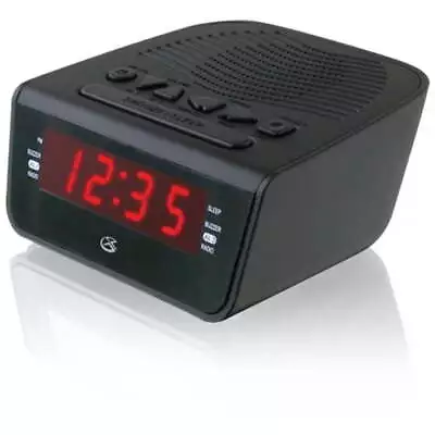 GPX C224B Digital LED Dual Alarm Clock Radio Black • $11.70