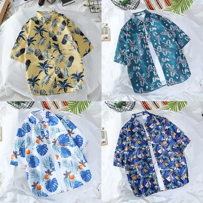 £3 • Buy Tops Shirt T-Shirt Tees Tunic Blouse Short Sleeve Floral Beach Hawaiian Party