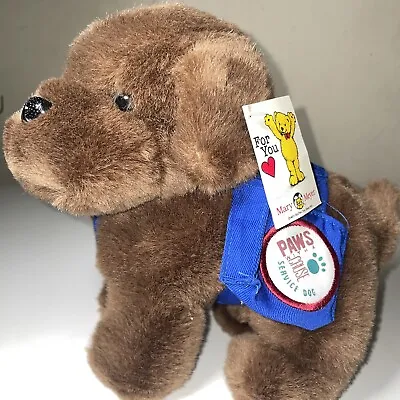 8  Mary Meyer Service Dog Plush 1993 Paws With A Cause Labrador Brown Lab Puppy • $24