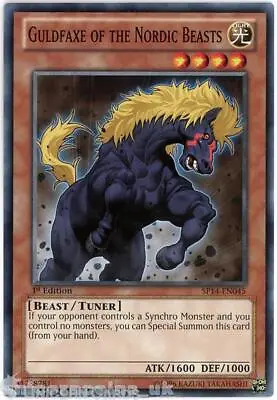 SP14-EN045 Guldfaxe Of The Nordic Beasts 1st Edition Mint YuGiOh Card • £0.99