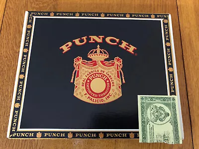 $9.99 • Buy Vintage Punch F Palicio Wood Cigar Box Spanish Honduras Empty Great Graphics