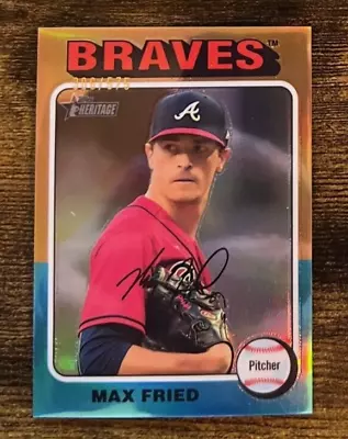 2024 Topps Heritage Max Fried #268 Chrome Refractor # 306/575 Braves • $6.29