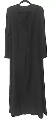 BEIHONG Black Cassock Long Robe Priest Cosplay  Halloween Party Size Medium • $20.82