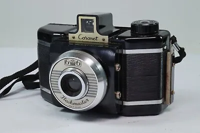 Vintage Coronet 66 Flashmaster 120 R/F  Camera VGWO  Original Case • £4.99
