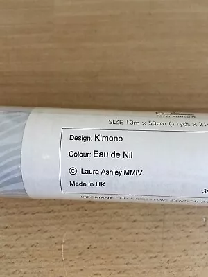 Laura Ashley Wallpaper - 1 Roll - Kimono - Eau De Nil • £10