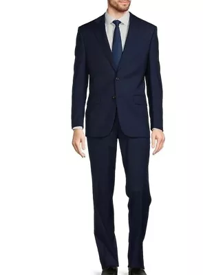 Indochino Men's Midnight Blue Suit Top Quality SIZE 46 (XL) Hand Made 100% Wool • $124.99